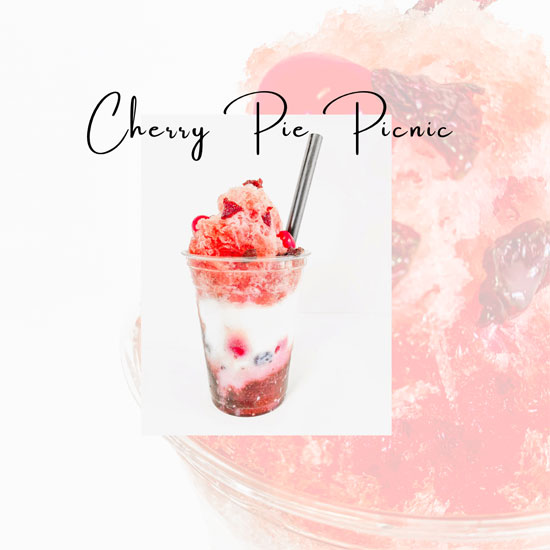 cherry pie picnic shaved ice