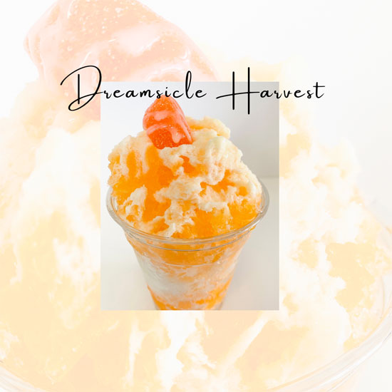 dreamsicle harvest shaved ice